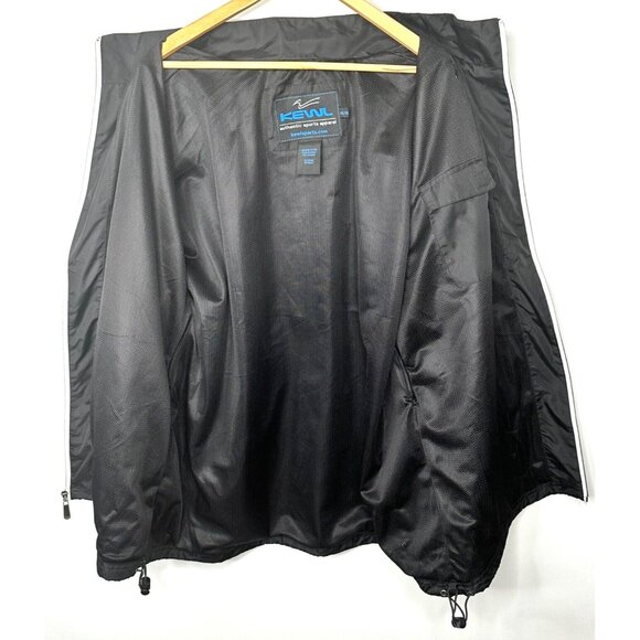 Kewl Mens Windbreaker Sports Jacket Hockey Full Zip Lined Vented Black Size XXL - Picture 9 of 16